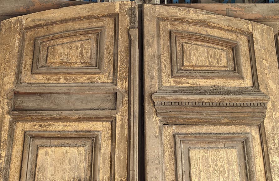 Grande double porte en chêne Grande double porte en chêne-1