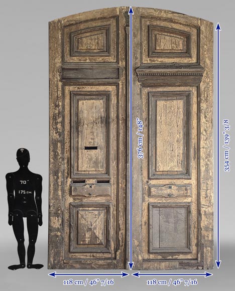 Grande double porte en chêne Grande double porte en chêne-8