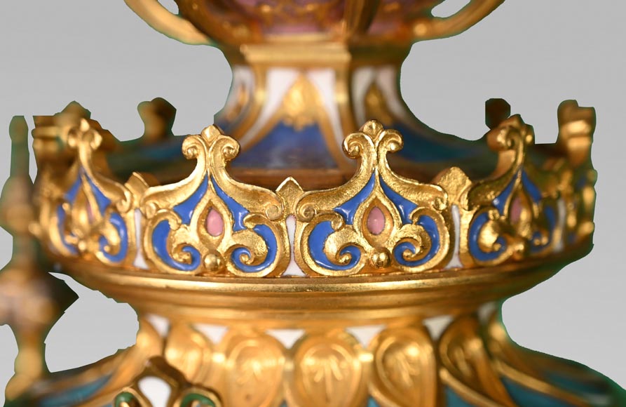 Charles Stanislas MATIFAT, pendule double face persane de l'Exposition Universelle de Londres de 1851 Charles Stanislas MATIFAT, pendule double face persane de l'Exposition Universelle de Londres de 1851-8