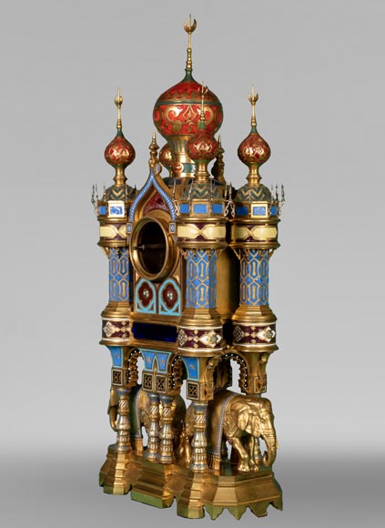 Charles Stanislas MATIFAT, la pendule aux éléphants un modèle orientalisant de présenté au Crystal Palace en 1851 Charles Stanislas MATIFAT, la pendule aux éléphants un modèle orientalisant de présenté au Crystal Palace en 1851-3