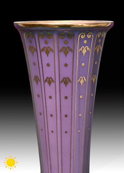 Manufacture de SÈVRES, Paire de vases caméléon du modèle bouteille persane, 1874 Manufacture de SÈVRES, Paire de vases caméléon du modèle bouteille persane, 1874-4