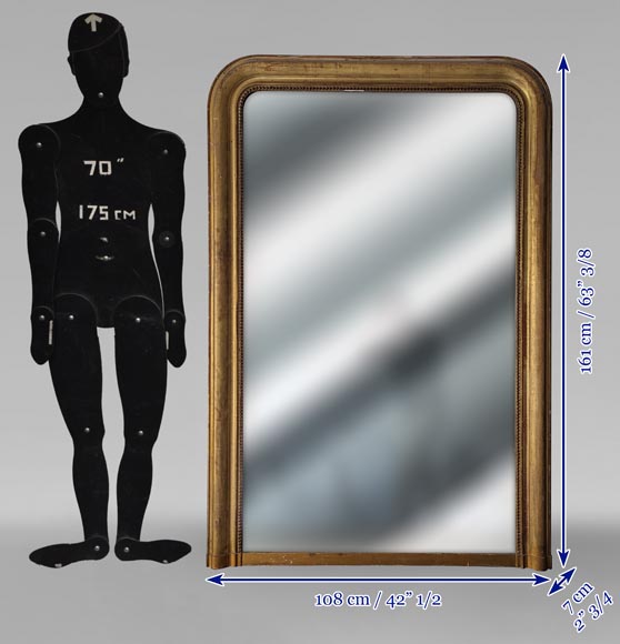 Trumeau doré de style Louis Philippe à coins arrondis Trumeau doré de style Louis Philippe à coins arrondis-5