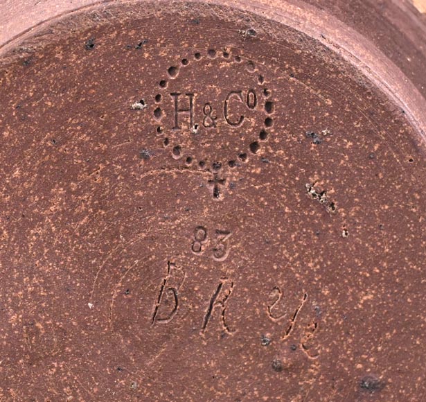 Ernest CHAPLET pour la manufacture HAVILAND, Vase au décor de plantes aquatiques, vers 1880 Ernest CHAPLET pour la manufacture HAVILAND, Vase au décor de plantes aquatiques, vers 1880-10