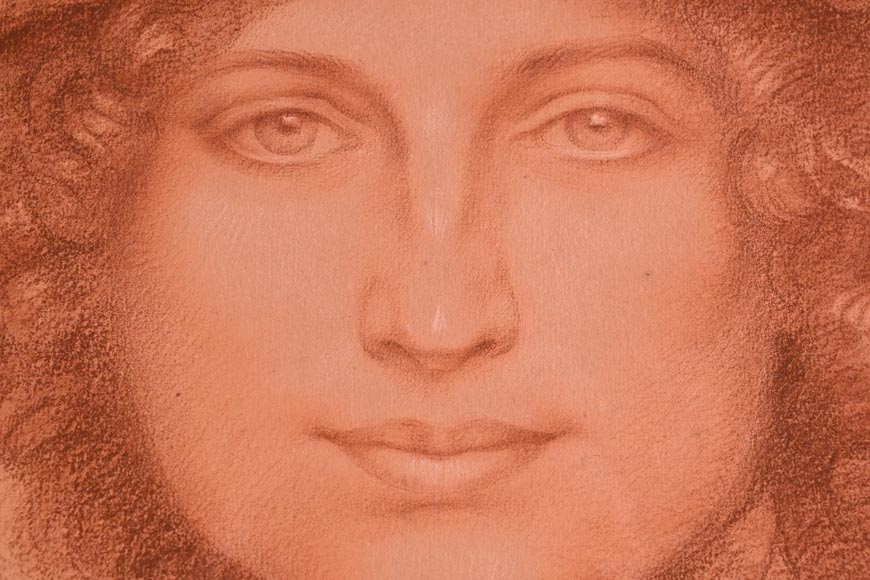 Armand POINT, Dessin préparatoire du tableau Jeune femme à la toque verte, 1905 Armand POINT, Dessin préparatoire du tableau Jeune femme à la toque verte, 1905-2