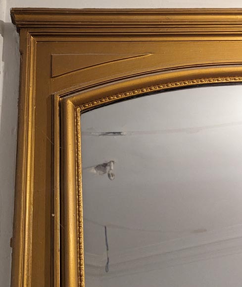 Trumeau de style Louis XVI mouluré et doré Trumeau de style Louis XVI mouluré et doré-2