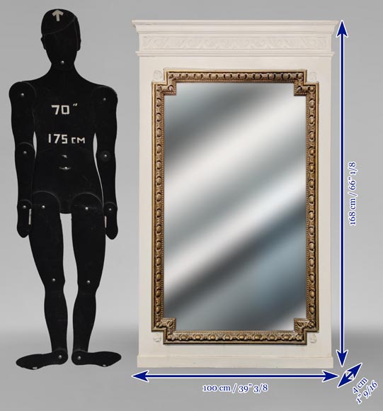 Trumeau de style Louis XVI orné d’une frise d’oves Trumeau de style Louis XVI orné d’une frise d’oves-6