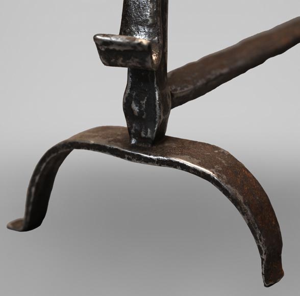 Paire de hauts chenets droits Paire de hauts chenets droits-5