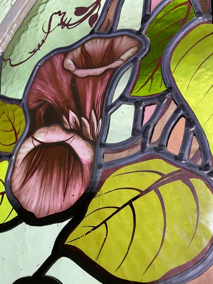 KOENIG & LAFITTE - Vitrail aux liserons KOENIG & LAFITTE - Vitrail aux liserons-6