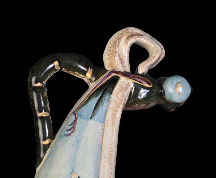 Émile GALLÉ, Jardinière aux libellules, vers 1880  Émile GALLÉ, Jardinière aux libellules, vers 1880-2