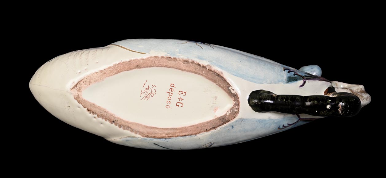 Émile GALLÉ, Jardinière aux libellules, vers 1880  Émile GALLÉ, Jardinière aux libellules, vers 1880-8