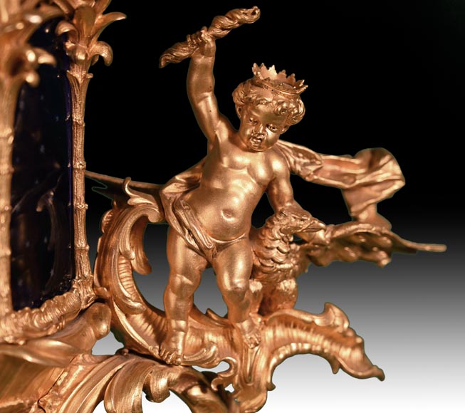 Fonderie d’art de Johann HERZNER (attribué à), Lanterne au foisonnant décor rococo, Seconde moitié du XIXe siècle Fonderie d’art de Johann HERZNER (attribué à), Lanterne au foisonnant décor rococo, Seconde moitié du XIXe siècle-8