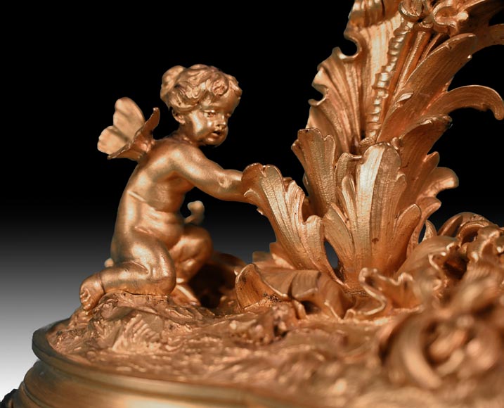 Fonderie d’art de Johann HERZNER (attribué à), Lanterne au foisonnant décor rococo, Seconde moitié du XIXe siècle Fonderie d’art de Johann HERZNER (attribué à), Lanterne au foisonnant décor rococo, Seconde moitié du XIXe siècle-11