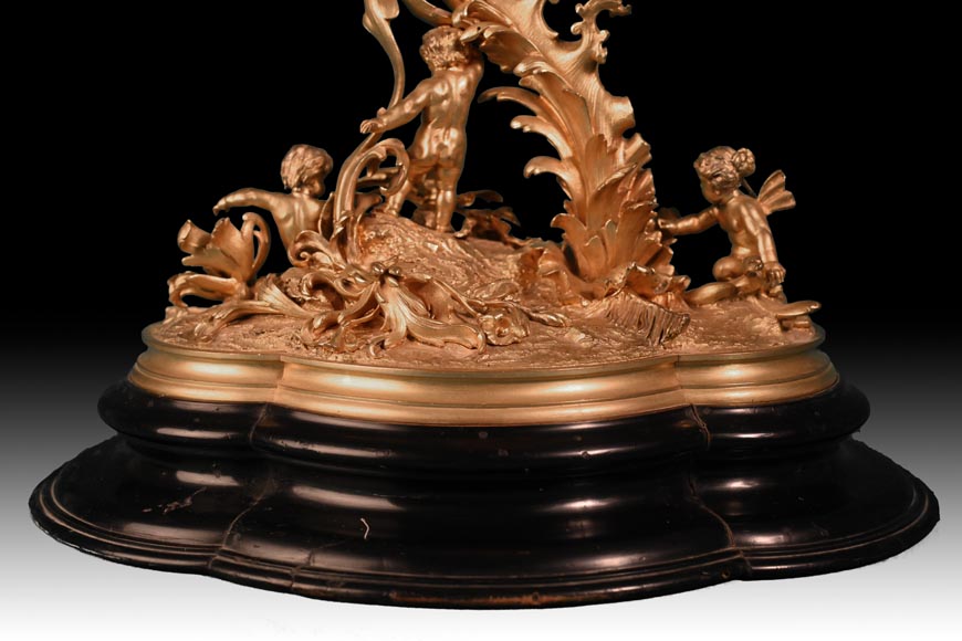 Fonderie d’art de Johann HERZNER (attribué à), Lanterne au foisonnant décor rococo, Seconde moitié du XIXe siècle Fonderie d’art de Johann HERZNER (attribué à), Lanterne au foisonnant décor rococo, Seconde moitié du XIXe siècle-14