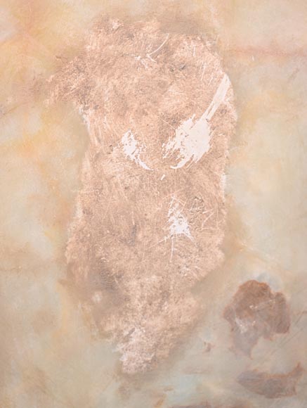 Julien Nicolas RIVART, Deux panneaux en albâtre incrustés d’une tulipe et d’un iris en porcelaine, après 1849 Julien Nicolas RIVART, Deux panneaux en albâtre incrustés d’une tulipe et d’un iris en porcelaine, après 1849-8