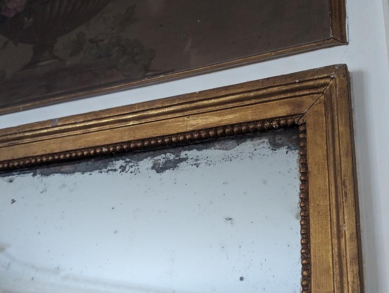 Trumeau d'époque Louis XVI orné d'une peinture de vase fleuri Trumeau d'époque Louis XVI orné d'une peinture de vase fleuri-5