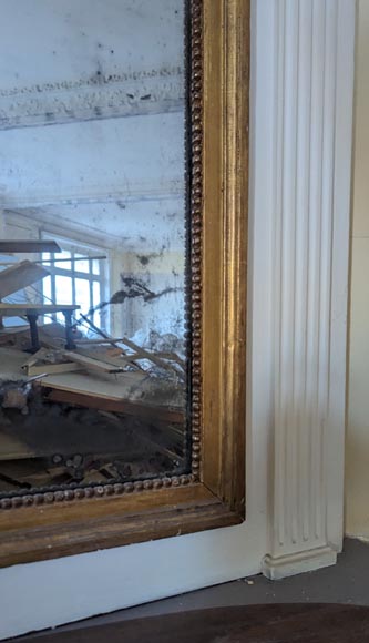 Trumeau d'époque Louis XVI orné d'une peinture de vase fleuri Trumeau d'époque Louis XVI orné d'une peinture de vase fleuri-6