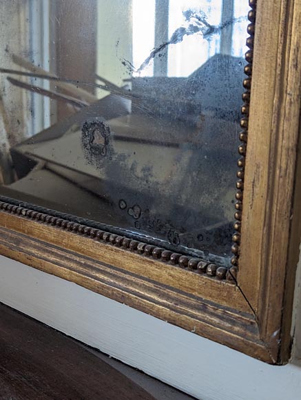 Trumeau d'époque Louis XVI orné d'une peinture de vase fleuri Trumeau d'époque Louis XVI orné d'une peinture de vase fleuri-7