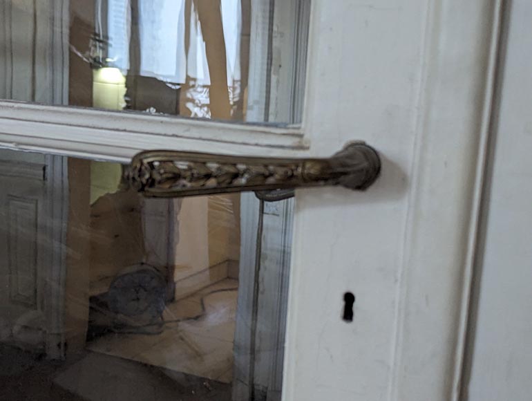 Ensemble de 3 double portes à petits carreaux Ensemble de 3 double portes à petits carreaux-4