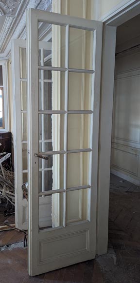 Ensemble de 3 double portes à petits carreaux Ensemble de 3 double portes à petits carreaux-6