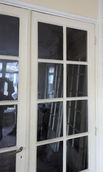 Ensemble de 3 double portes à petits carreaux Ensemble de 3 double portes à petits carreaux-10