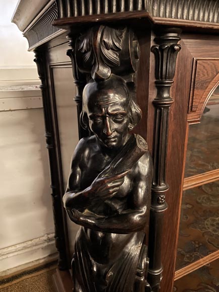 Louis-Édouard LEMARCHAND - Bibliothèque basse Napoléon III Vers 1850 Louis-Édouard LEMARCHAND - Bibliothèque basse Napoléon III Vers 1850-3