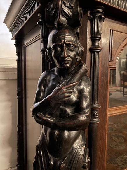 Louis-Édouard LEMARCHAND - Bibliothèque basse Napoléon III Vers 1850 Louis-Édouard LEMARCHAND - Bibliothèque basse Napoléon III Vers 1850-4