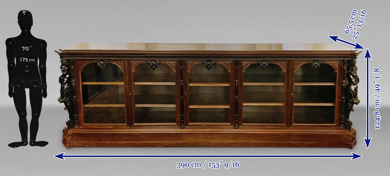 Louis-Édouard LEMARCHAND - Bibliothèque basse Napoléon III Vers 1850 Louis-Édouard LEMARCHAND - Bibliothèque basse Napoléon III Vers 1850-13