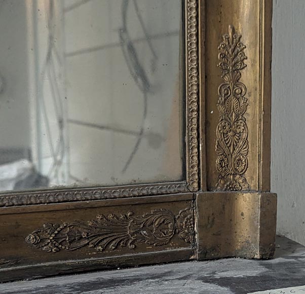 Trumeau en bronzine d'époque Restauration décoré d'une palmette Trumeau en bronzine d'époque Restauration décoré d'une palmette-5