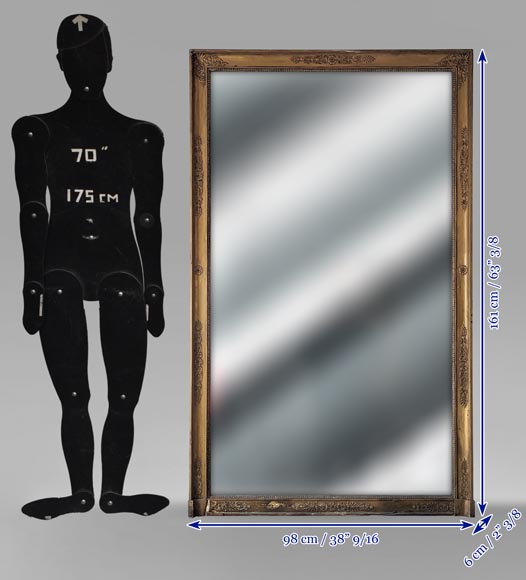 Trumeau en bronzine d'époque Restauration décoré d'une palmette Trumeau en bronzine d'époque Restauration décoré d'une palmette-7