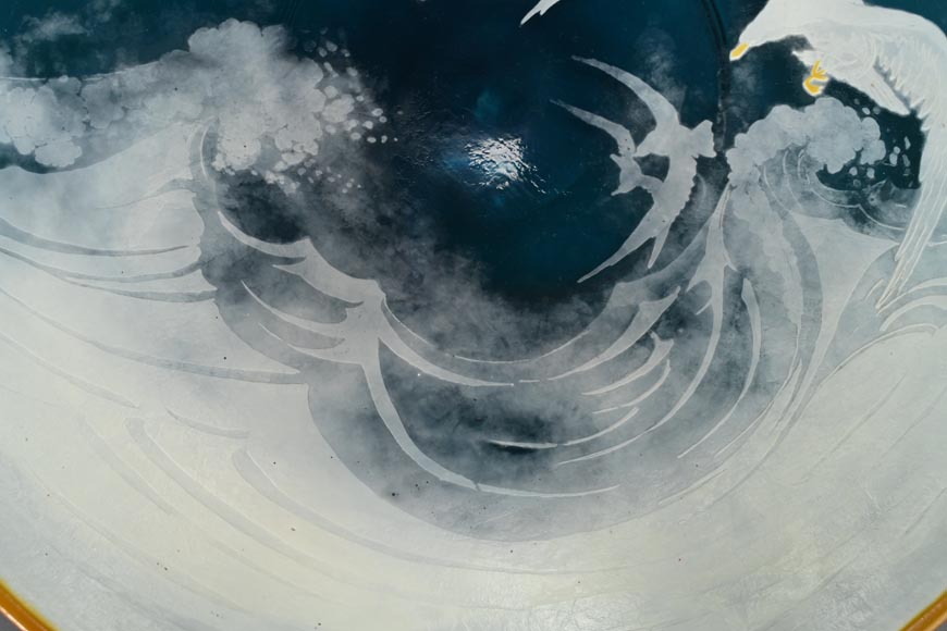 Établissements Gallé, Plat aux mouettes, entre 1918 et 1936 Établissements Gallé, Plat aux mouettes, entre 1918 et 1936-4