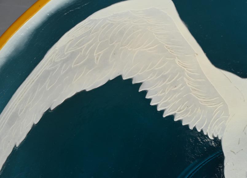 Établissements Gallé, Plat aux mouettes, entre 1918 et 1936 Établissements Gallé, Plat aux mouettes, entre 1918 et 1936-6