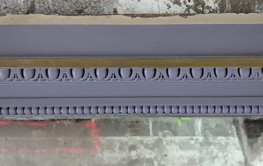 Trumeau de style Louis XVI ornée d'une frise d'oves et d'un perlé Trumeau de style Louis XVI ornée d'une frise d'oves et d'un perlé-1