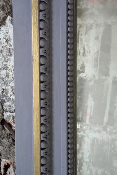 Trumeau de style Louis XVI ornée d'une frise d'oves et d'un perlé Trumeau de style Louis XVI ornée d'une frise d'oves et d'un perlé-3