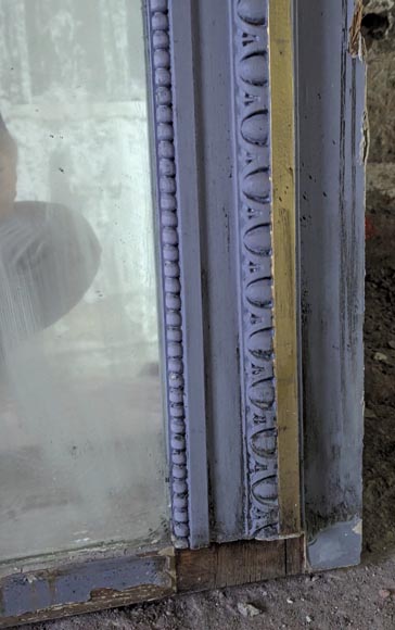 Trumeau de style Louis XVI ornée d'une frise d'oves et d'un perlé Trumeau de style Louis XVI ornée d'une frise d'oves et d'un perlé-4