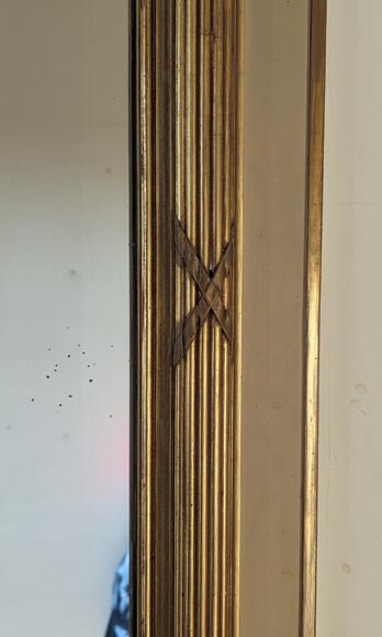 Trumeau doré de style Napoléon III à coquille ajourée Trumeau doré de style Napoléon III à coquille ajourée-6