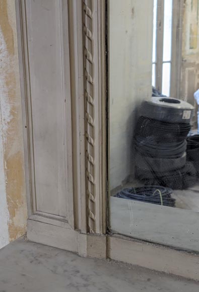 Trumeau de style Louis XVI au panier et guirlande de fleurs Trumeau de style Louis XVI au panier et guirlande de fleurs-5