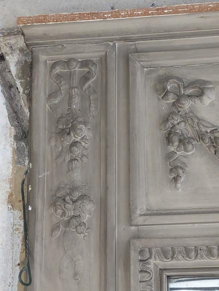 Trumeau de style Louis XVI décoré d'un panier de fruits Trumeau de style Louis XVI décoré d'un panier de fruits-4