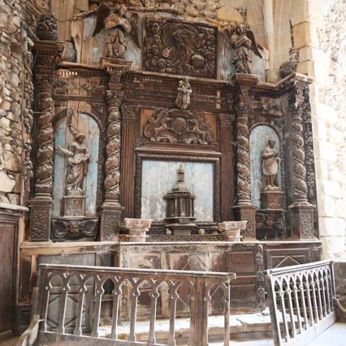 Autel et retable d'église baroques de la fin du XVIIe siècle