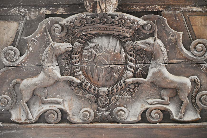 Autel et retable d'église baroques de la fin du XVIIe siècle Autel et retable d'église baroques de la fin du XVIIe siècle-10