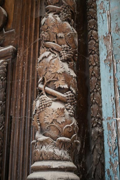 Autel et retable d'église baroques de la fin du XVIIe siècle Autel et retable d'église baroques de la fin du XVIIe siècle-14