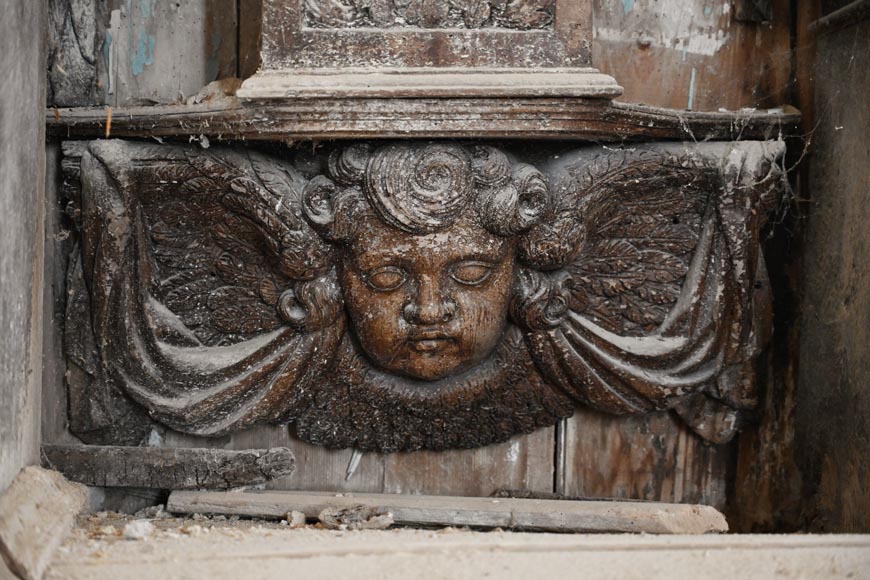 Autel et retable d'église baroques de la fin du XVIIe siècle Autel et retable d'église baroques de la fin du XVIIe siècle-15