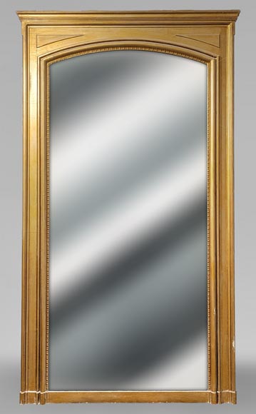 Trumeau de style Louis Philippe mouluré à peinture dorée Trumeau de style Louis Philippe mouluré à peinture dorée-0