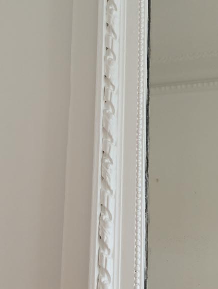 Trumeau de style Louis XVI au panier fleuri et guirlande de fleurs Trumeau de style Louis XVI au panier fleuri et guirlande de fleurs-5