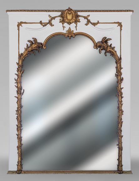 Trumeau de style Napoléon III orné de branches Trumeau de style Napoléon III orné de branches-0