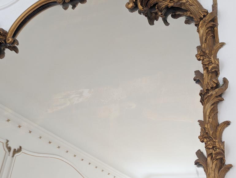 Trumeau de style Napoléon III orné de branches Trumeau de style Napoléon III orné de branches-3