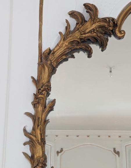 Trumeau de style Napoléon III orné de branches Trumeau de style Napoléon III orné de branches-4