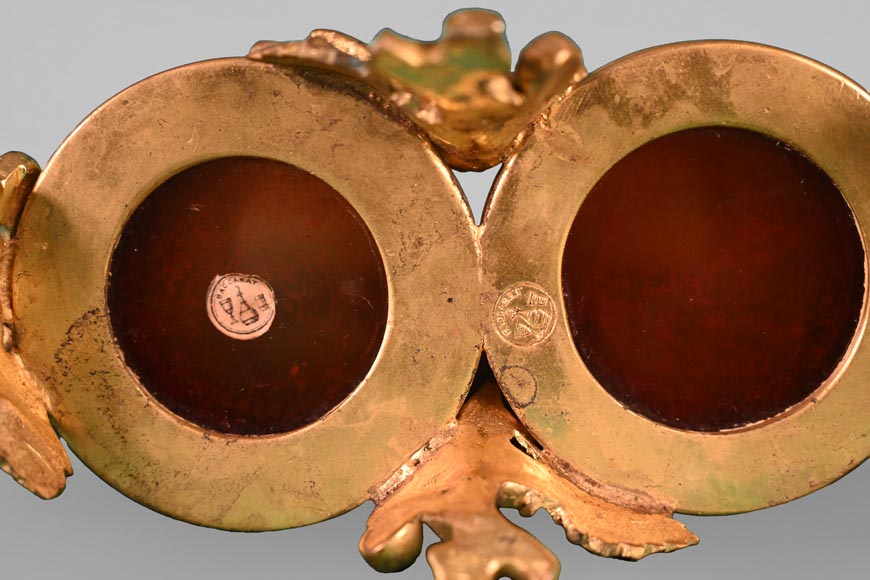 BACCARAT, paire de doubles vases au décor japonisant, vers 1880 BACCARAT, paire de doubles vases au décor japonisant, vers 1880-8