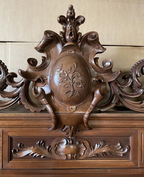 Lit Napoléon III en noyer, XIXe siècle Lit Napoléon III en noyer, XIXe siècle-4