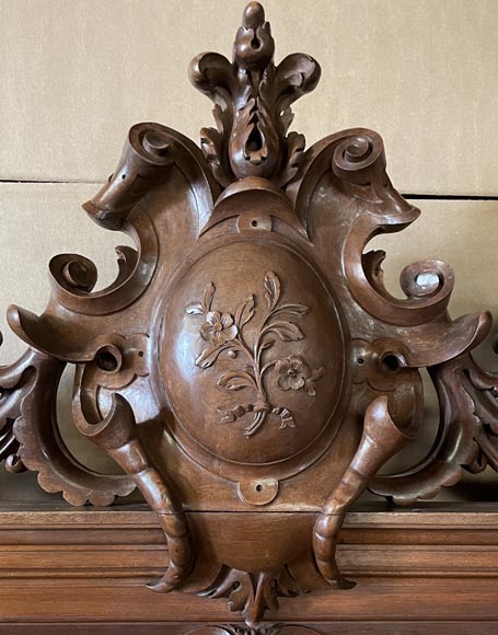 Lit Napoléon III en noyer, XIXe siècle Lit Napoléon III en noyer, XIXe siècle-5