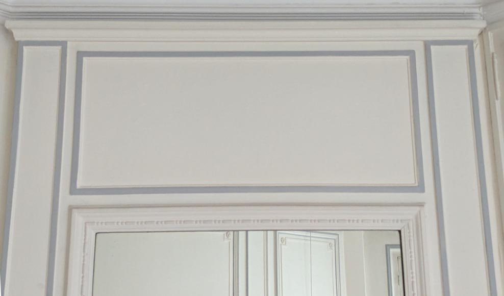 Trumeau de style Louis XVI au petit perlé Trumeau de style Louis XVI au petit perlé-1